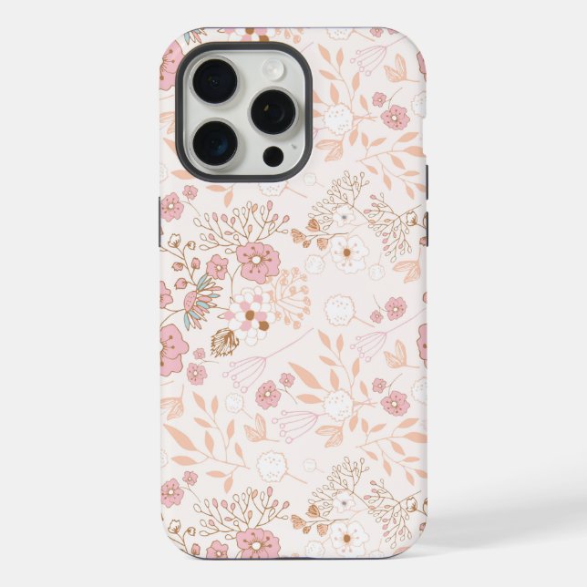 Abstract Floral iPhone Case (Back)