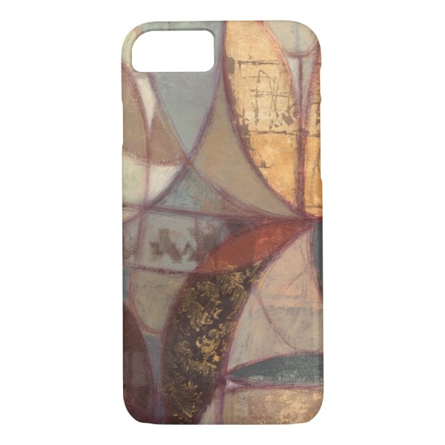 Abstract Floral Leaf Painting by Norman Wyatt Case-Mate iPhone Case (Back)