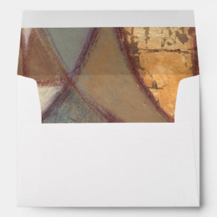 Abstract Floral Leaf Painting by Norman Wyatt Envelope