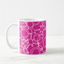 Abstract Floral Matrix (Hot Pink) Fine Art
