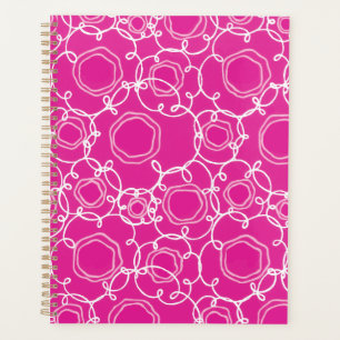 Abstract Floral Matrix (Hot Pink) Fine Art Planner