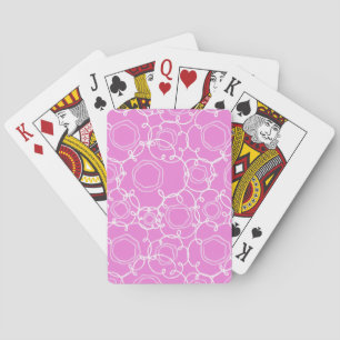 Abstract Floral Matrix (Soft Pink) Fine Art Playing Cards