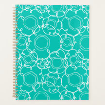 Abstract Floral Matrix (Teal) Fine Art