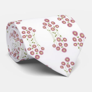 Abstract floral Neck Tie