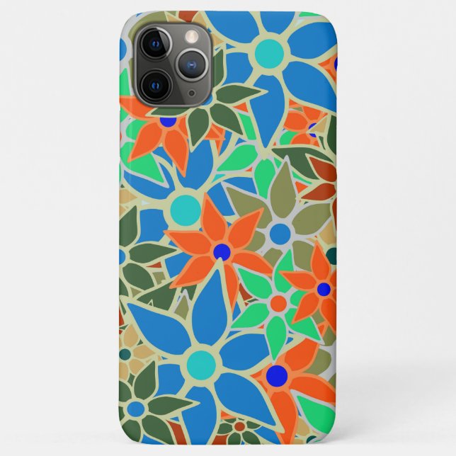 Abstract Floral Pattern Case-Mate iPhone Case (Back)