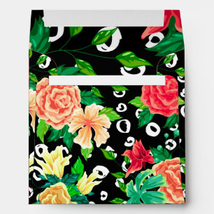 Abstract Floral Pattern Envelope