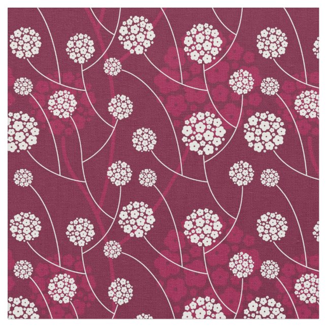 Abstract floral pattern fabric (Close Up)