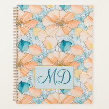 Abstract Floral Pattern Fluid Art Organizer