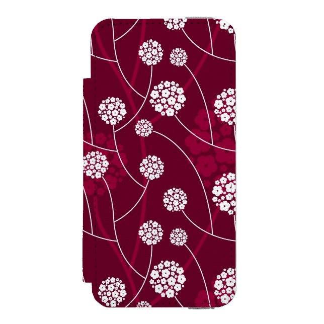 Abstract floral pattern incipio iPhone wallet case (Folio Front)