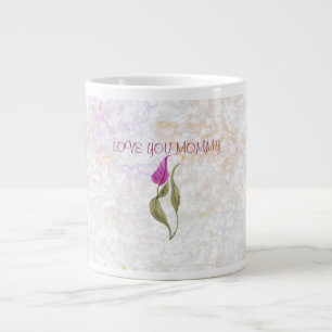 Abstract floral pattern mug
