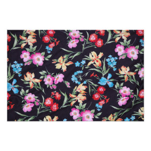 Abstract floral pattern photo print