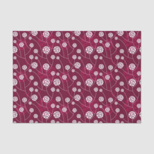 Abstract floral pattern tissue paper