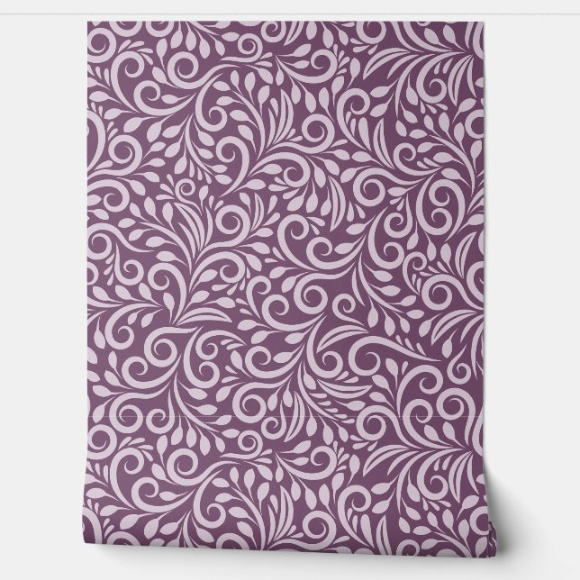 Abstract Floral Pattern Wallpaper (Unrolling)