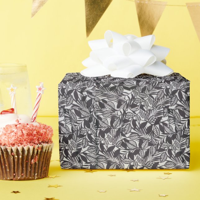 Abstract floral pattern wrapping paper (Birthday Party)
