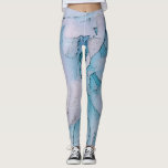 *~* Abstract Floral Peony Flower Leggings<br><div class="desc">* These gorgeous leggings have a very soft light blue and pink abstract very feminine floral stylish flower girly modern trendy Peony design. These chic leggings can be worn as dress up night time leggings or used for your daily work out and hand out pants. If a design "feels" right...</div>