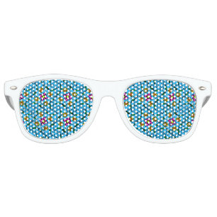 Abstract Floral Retro Sunglasses