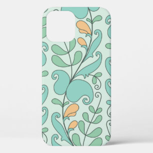 Abstract floral seamless pattern iPhone 12 case