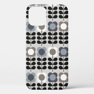 Abstract floral seamless pattern. Nordic style. Vi iPhone 12 Case