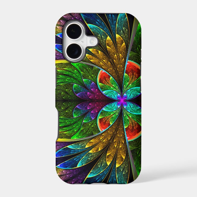 Abstract Floral Stained Glass Pattern (Back)