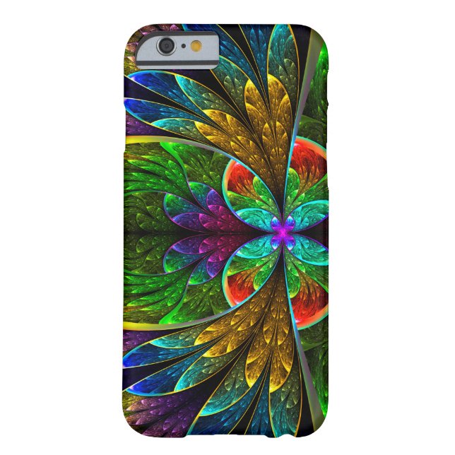 Abstract Floral Stained Glass Pattern Case-Mate iPhone Case (Back)