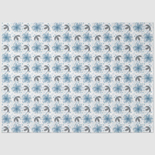 Abstract Floral Tissue Wrapping Paper