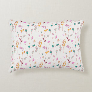 Abstract Floral traces Accent Pillow