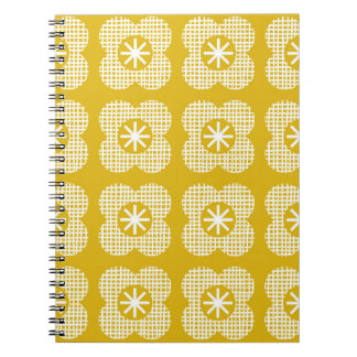 Abstract floral vintage pattern. Nordic style. Vin Notebook