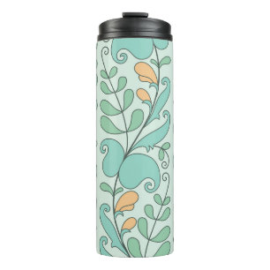 Abstract Floral: Vintage Seamless Pattern Thermal Tumbler