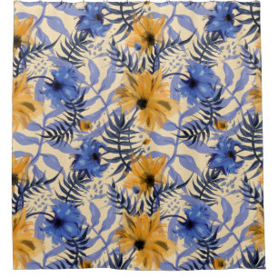 Abstract Floral: Watercolor Modern Pattern