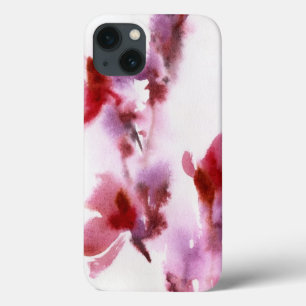 Abstract floral watercolor paintings 3 iPhone 13 case