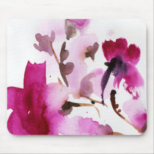 Abstract floral watercolor paintings 4 mouse pad