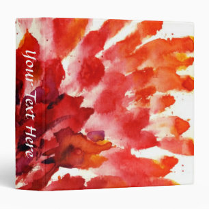 Abstract floral watercolor paintings 5 binder