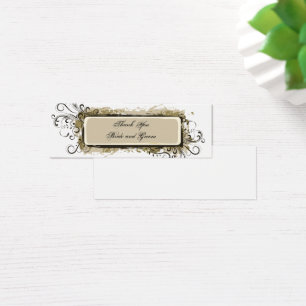 Abstract Floral Wedding Thank You Tags