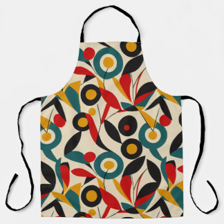 Abstract florals apron