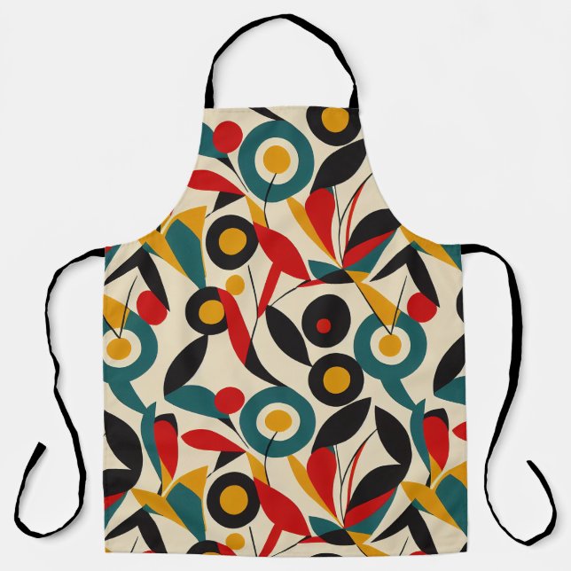 Abstract florals apron (Front)
