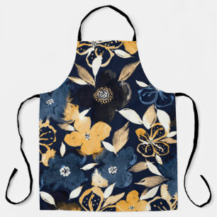 Abstract Florals: Watercolor Repeating Pattern Apron