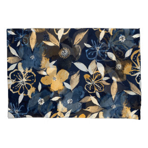 Abstract Florals: Watercolor Repeating Pattern Pillowcase
