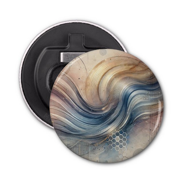 Abstract Flow Bottle Opener (Front)