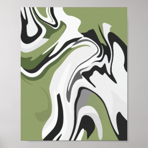 Abstract Flow of Nature Poster
