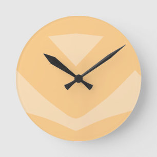 abstract flow round clock