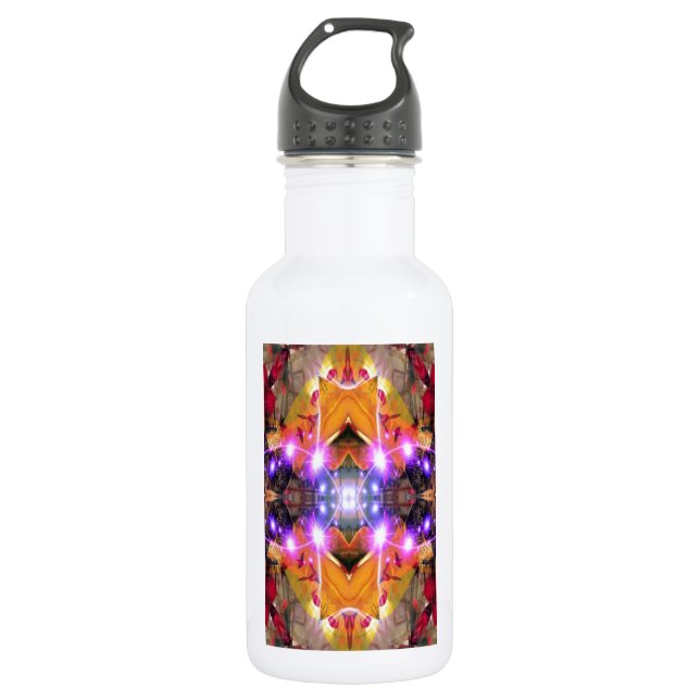 Abstract Flower 532 Ml Water Bottle (Front)