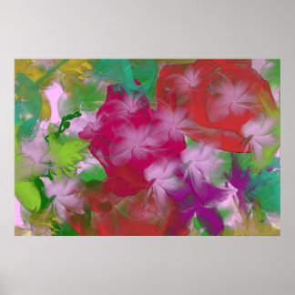 Abstract Flower Art Canvas Print