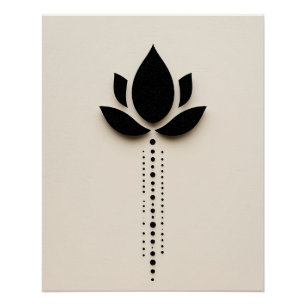 Abstract Flower Art Poster