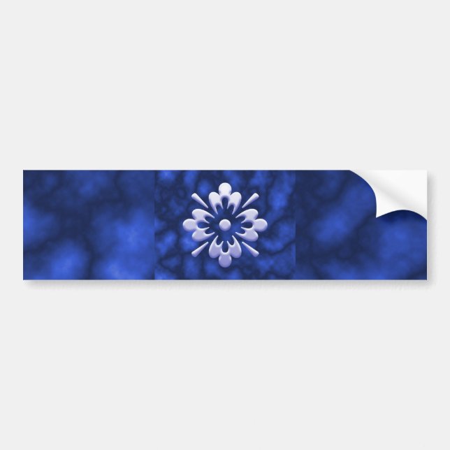 Abstract Flower Bumper Sticker (Front)