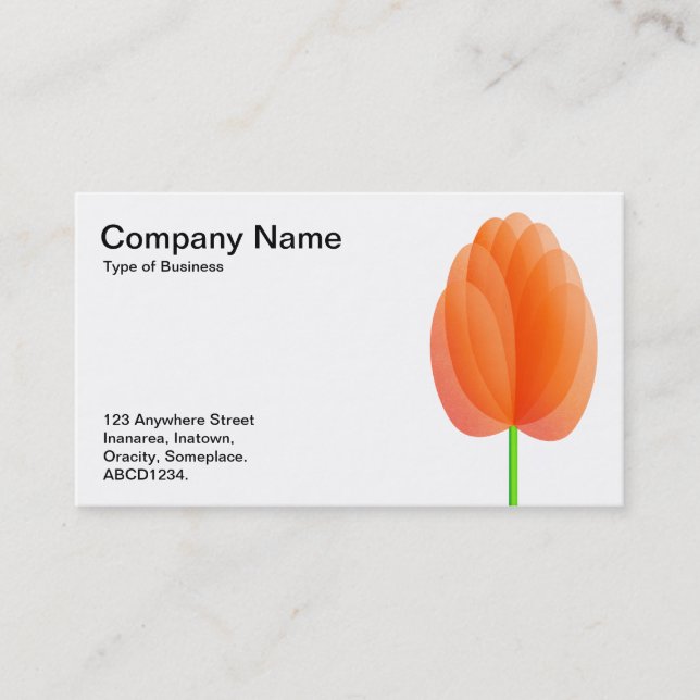 Abstract Flower Business Card (Front)