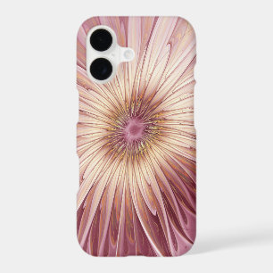 Abstract Flower Fractal Art & Shades of Burgundy