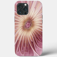 Abstract Flower Fractal Art & Shades of Burgundy