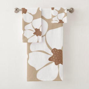 Abstract Flower Glam #2 #decor #art Bath Towel Set