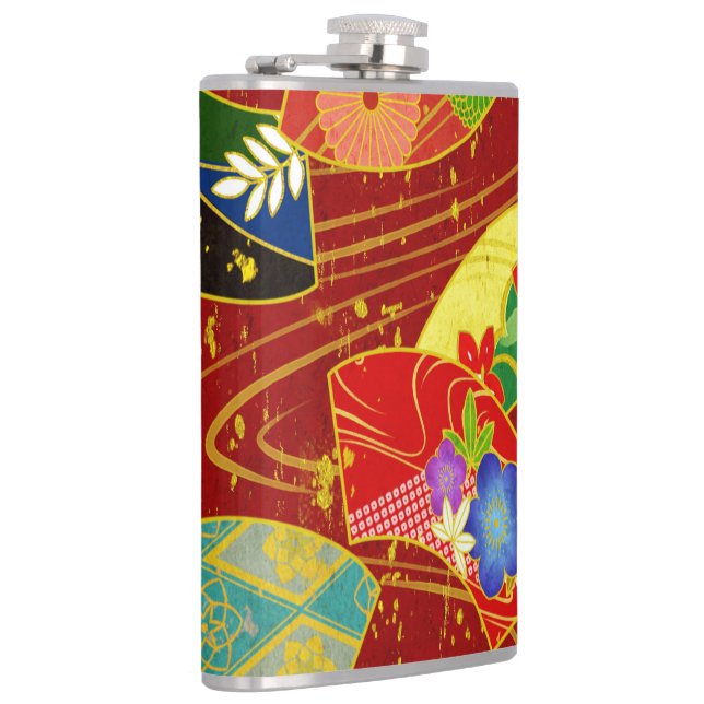 Abstract flower hip flask (Right)