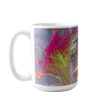 Abstract Flower in bright colours 